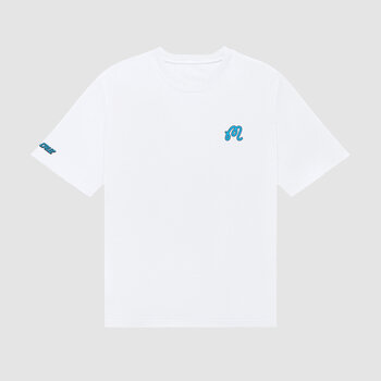 Malbon Golf Bermuda Screaming Hand Tee White