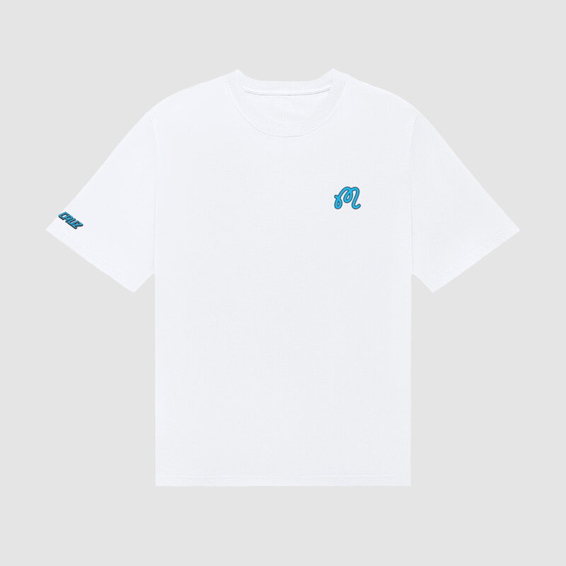 Malbon Golf Bermuda Screaming Hand Tee White