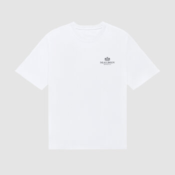 Malbon Golf Bermuda Monarch Tee White