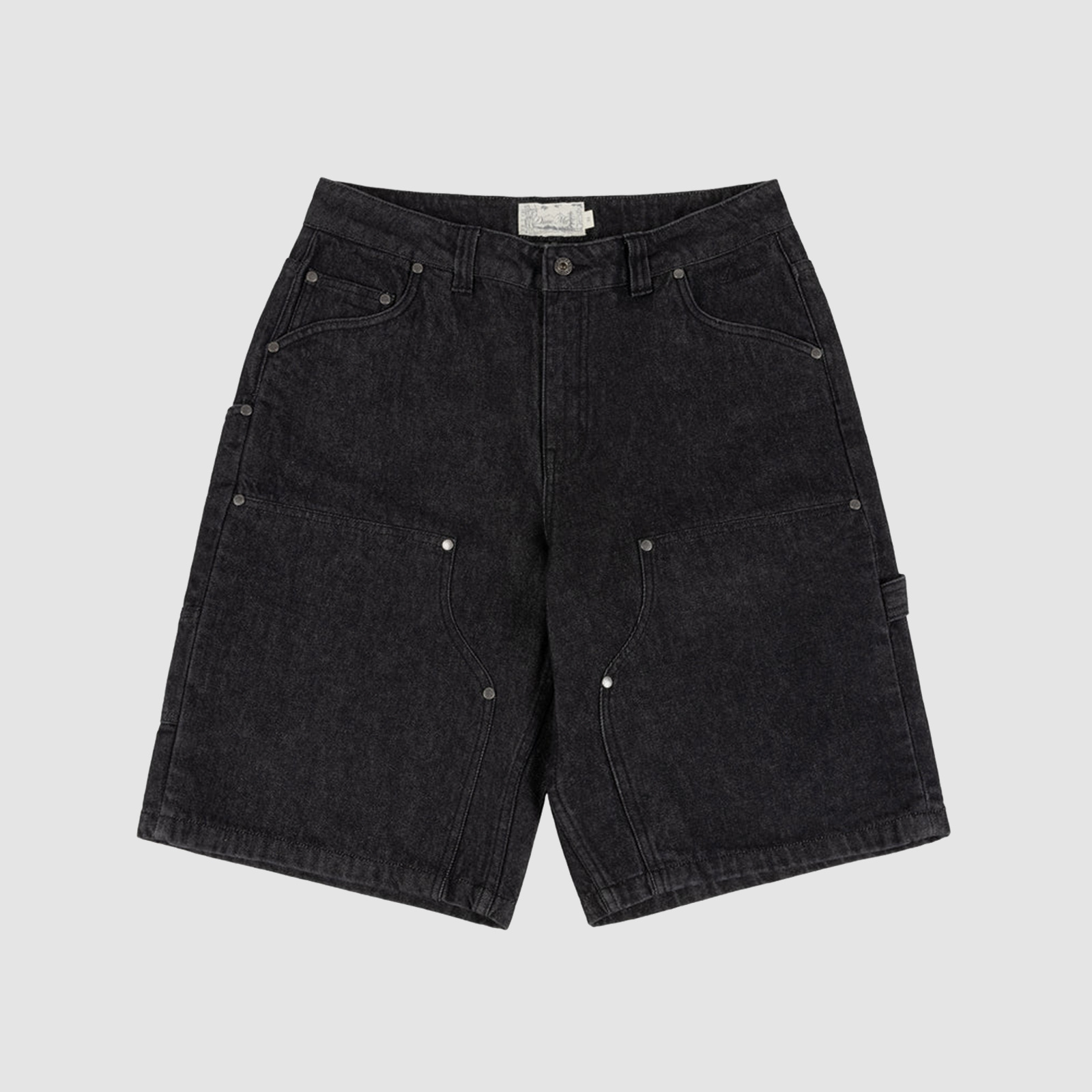 Dime Carpenter Denim Shorts Black Washed