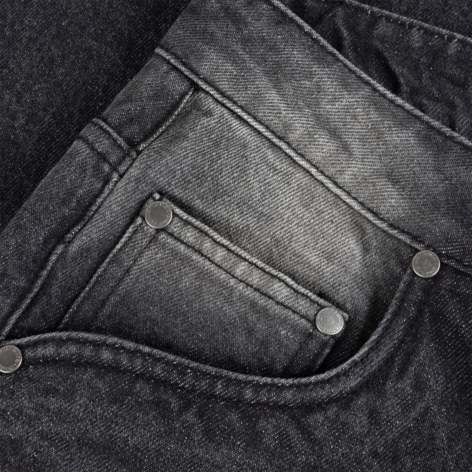 Dime Relaxed Denim Pants Sandblasted Black