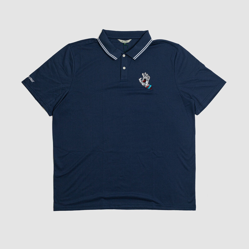Malbon Golf Fairway Santa Cruz Polo Navy
