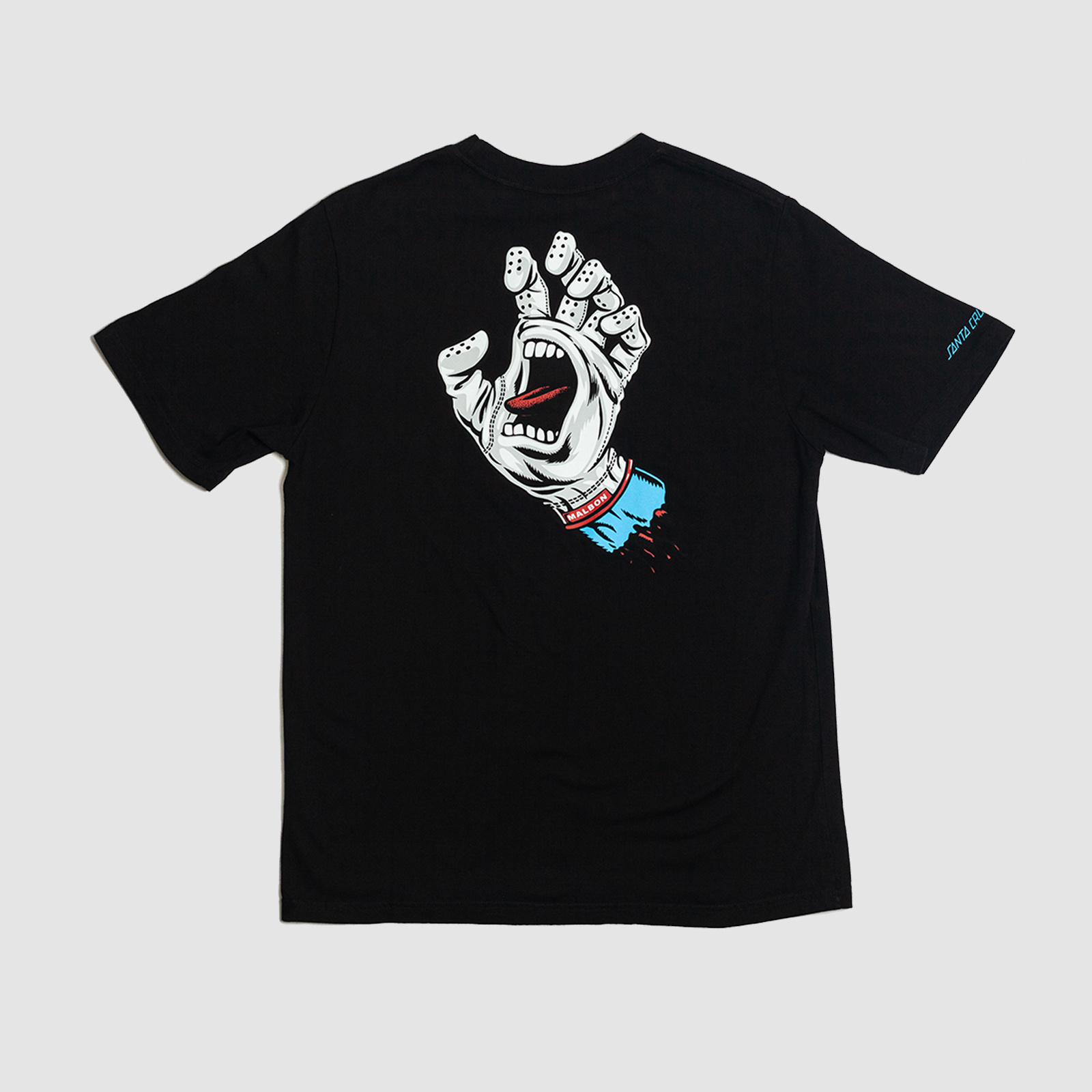 Malbon Golf Bermuda Screaming Hand Tee Black