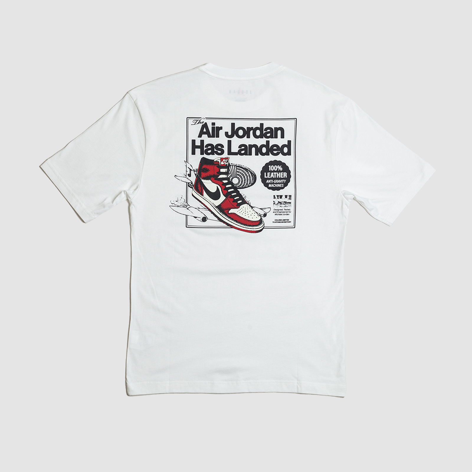 Jordan AJ1 Tee White/Varsity Red