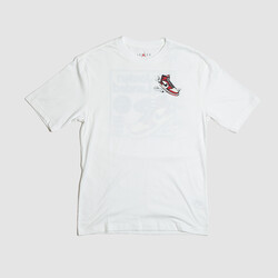 Jordan AJ1 Tee White/Varsity Red