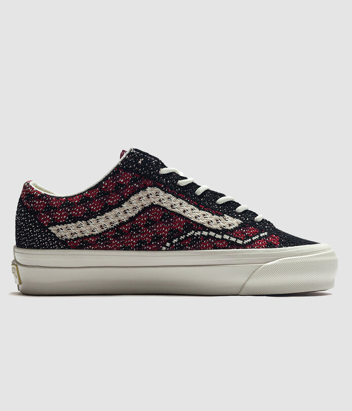 Vans Lx Old Skool 36 Ek Geo Check Bordeaux - RUKUS