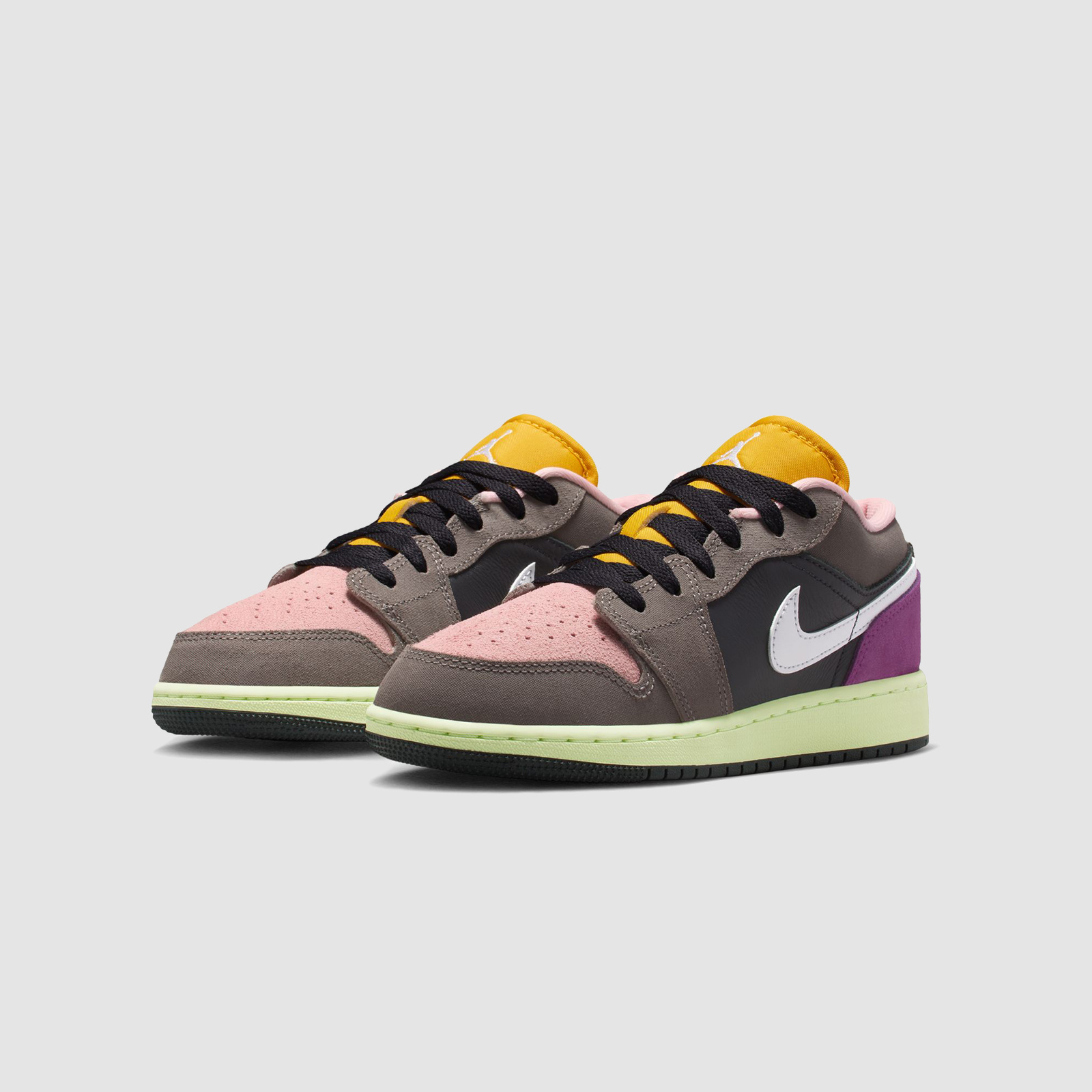 Jordan AJ1 Low SE (GS) Oil Grey/Arctic Punch