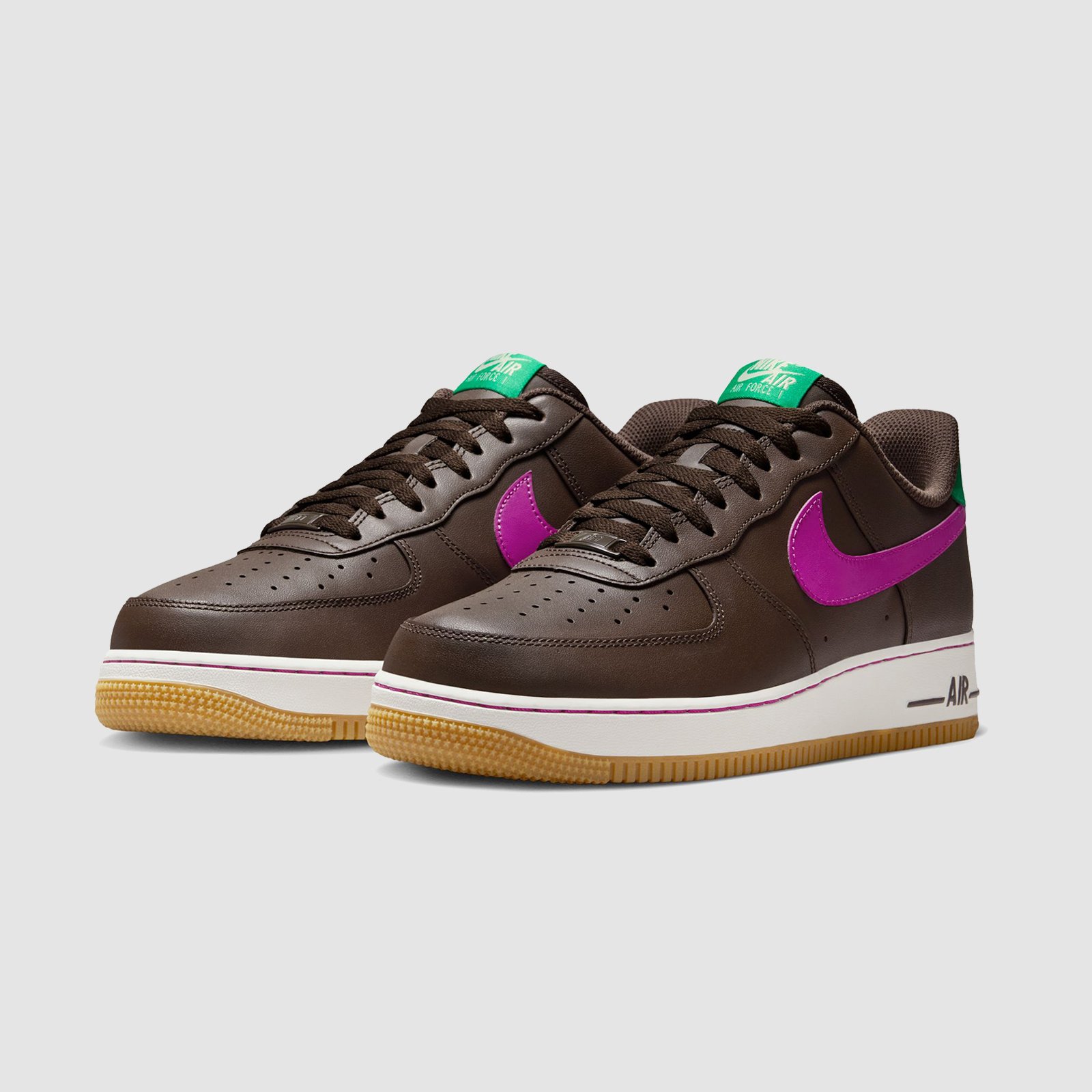 Nike AF1 '07 Baroque Brown/Vivid Purple-Stadium Green