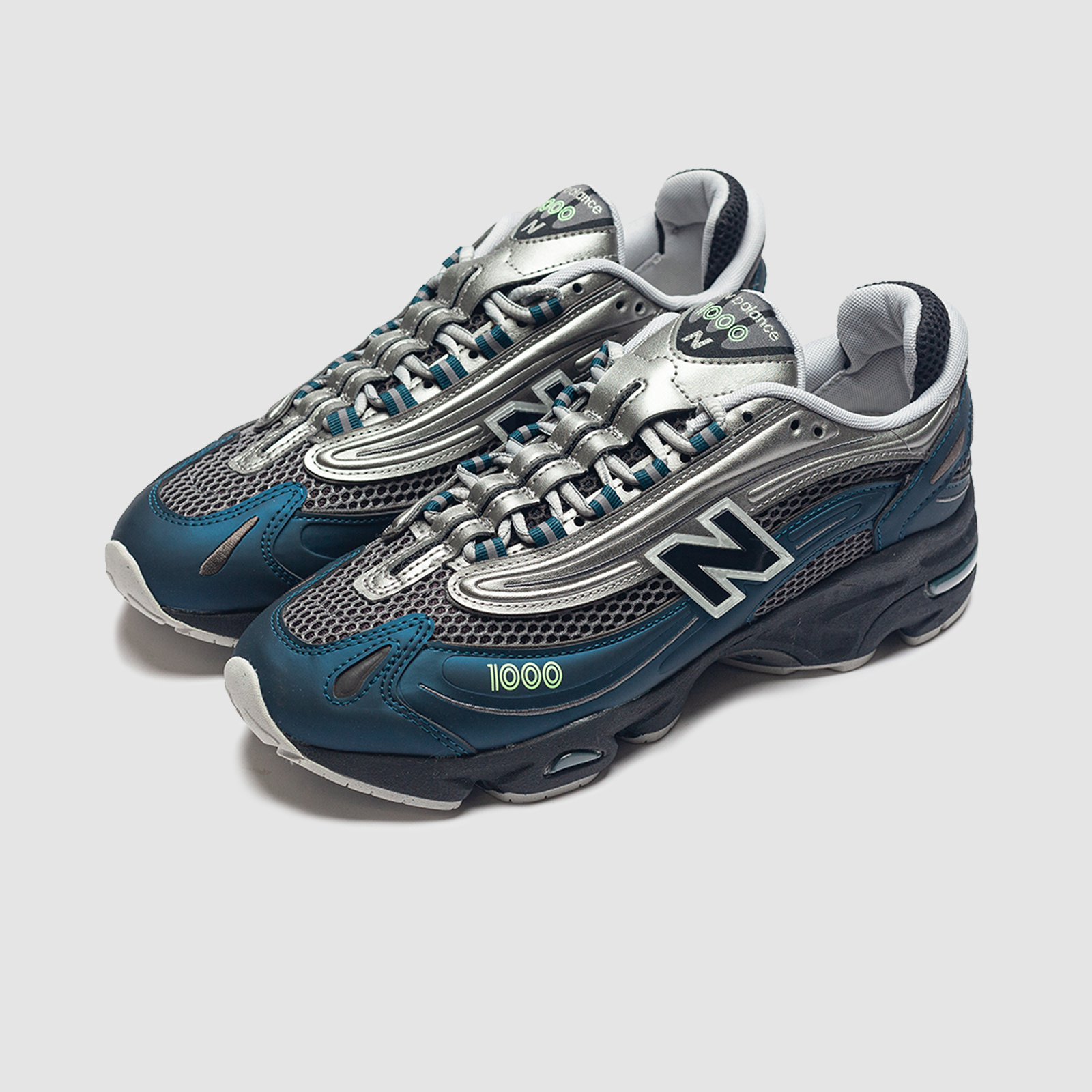 New Balance 1000 Deep Ocean/Dark Silver Metallic Mint