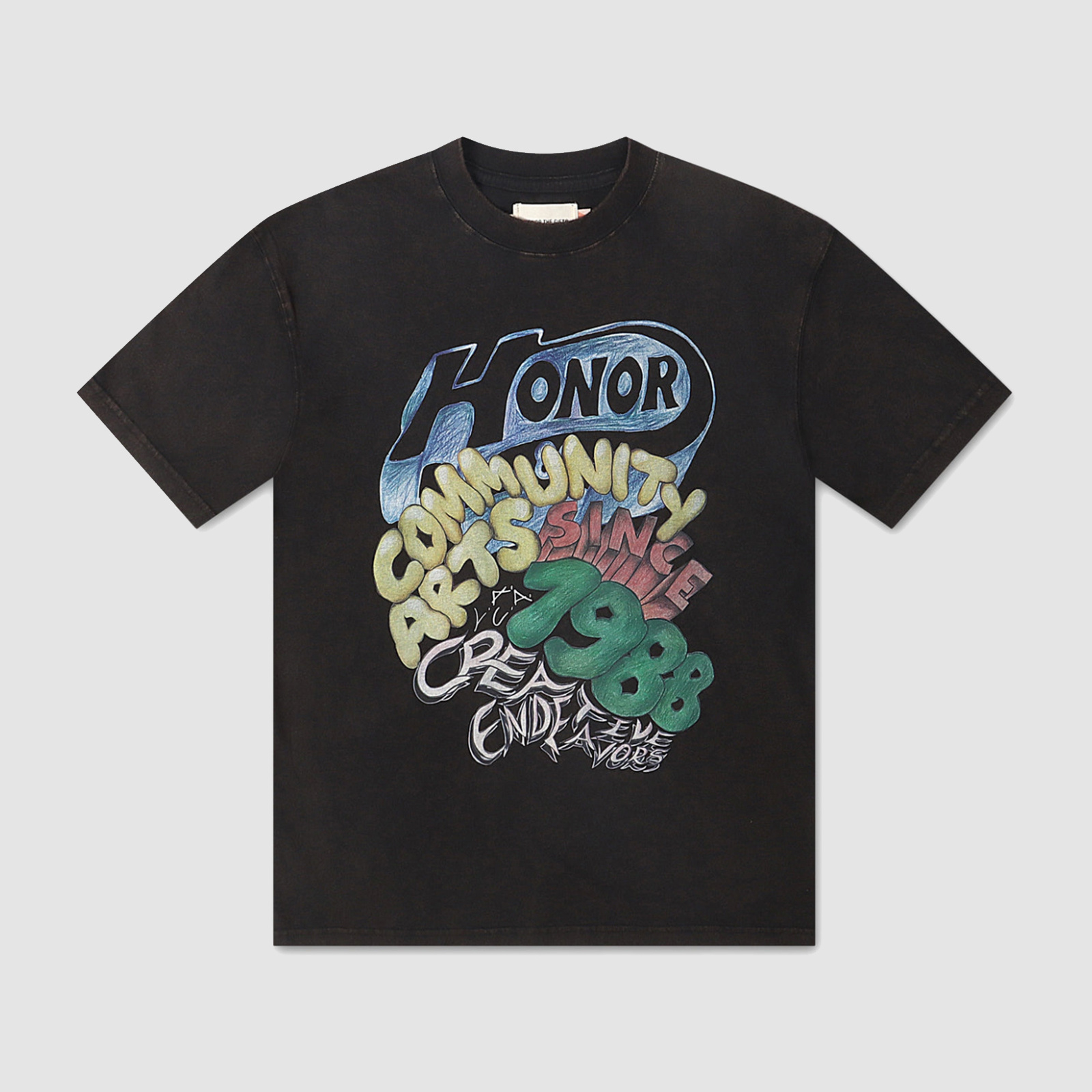 Honor The Gift. Community Arts Creative Tee Black