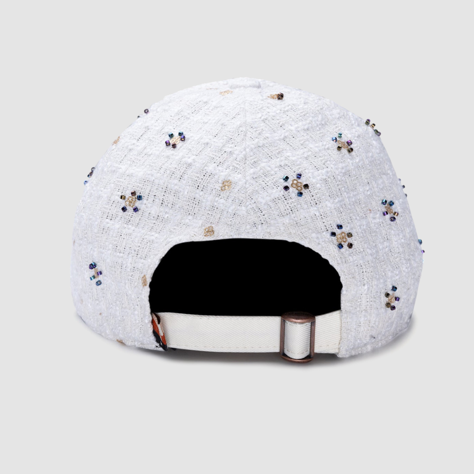 Honor The Gift. Beaded 6 Panel Cap Bone