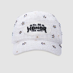 Honor The Gift. Beaded 6 Panel Cap Bone