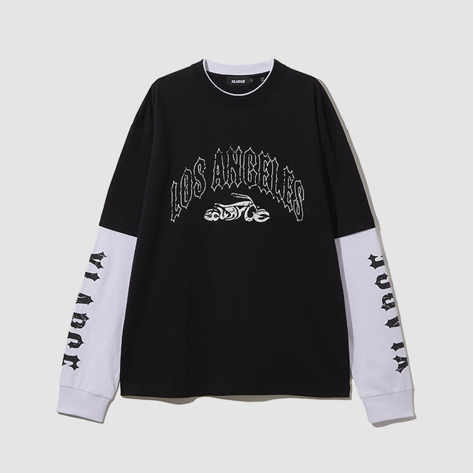 XLarge Motorcycle Layered L/S Tee Black