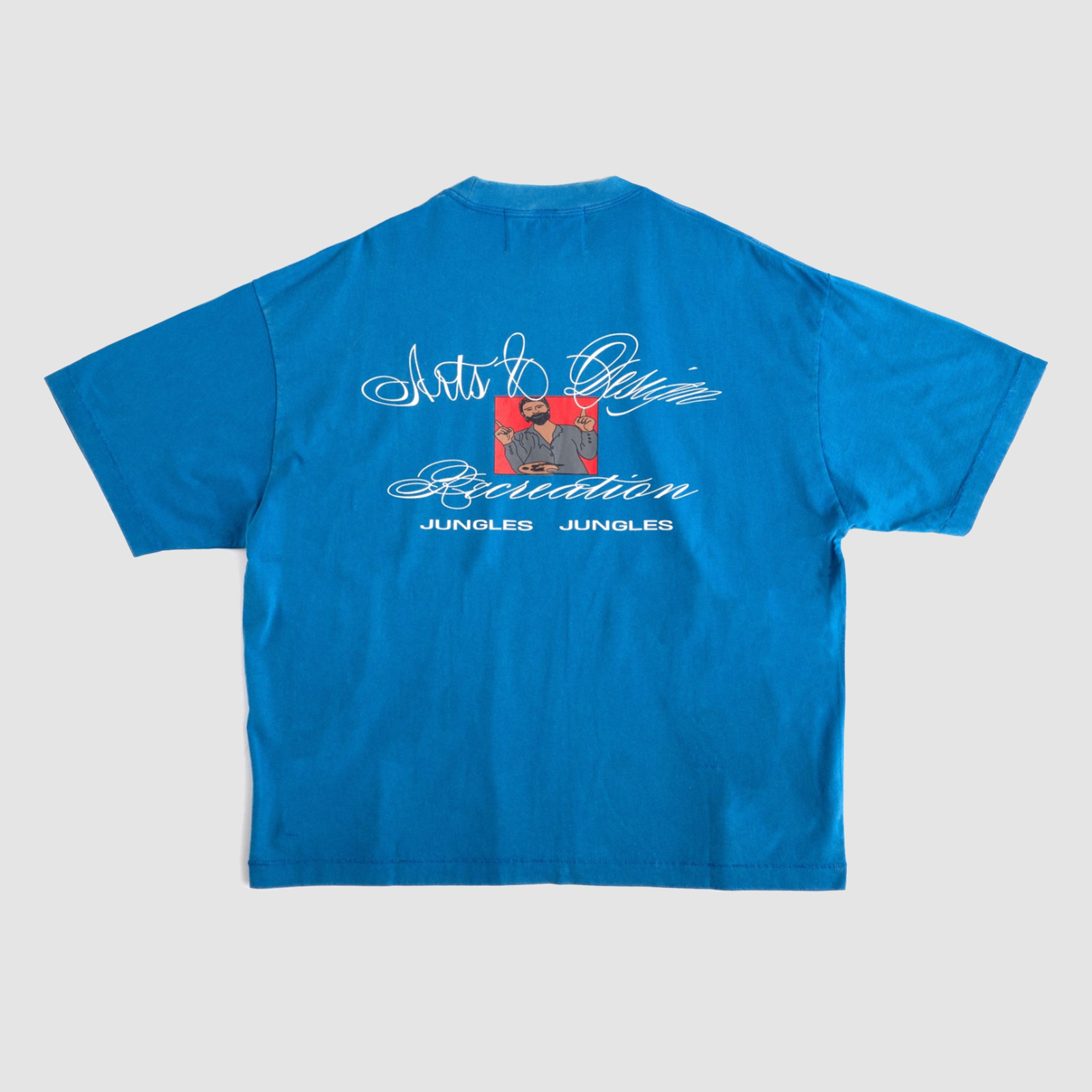 Jungles Design and Rec Tee Blue