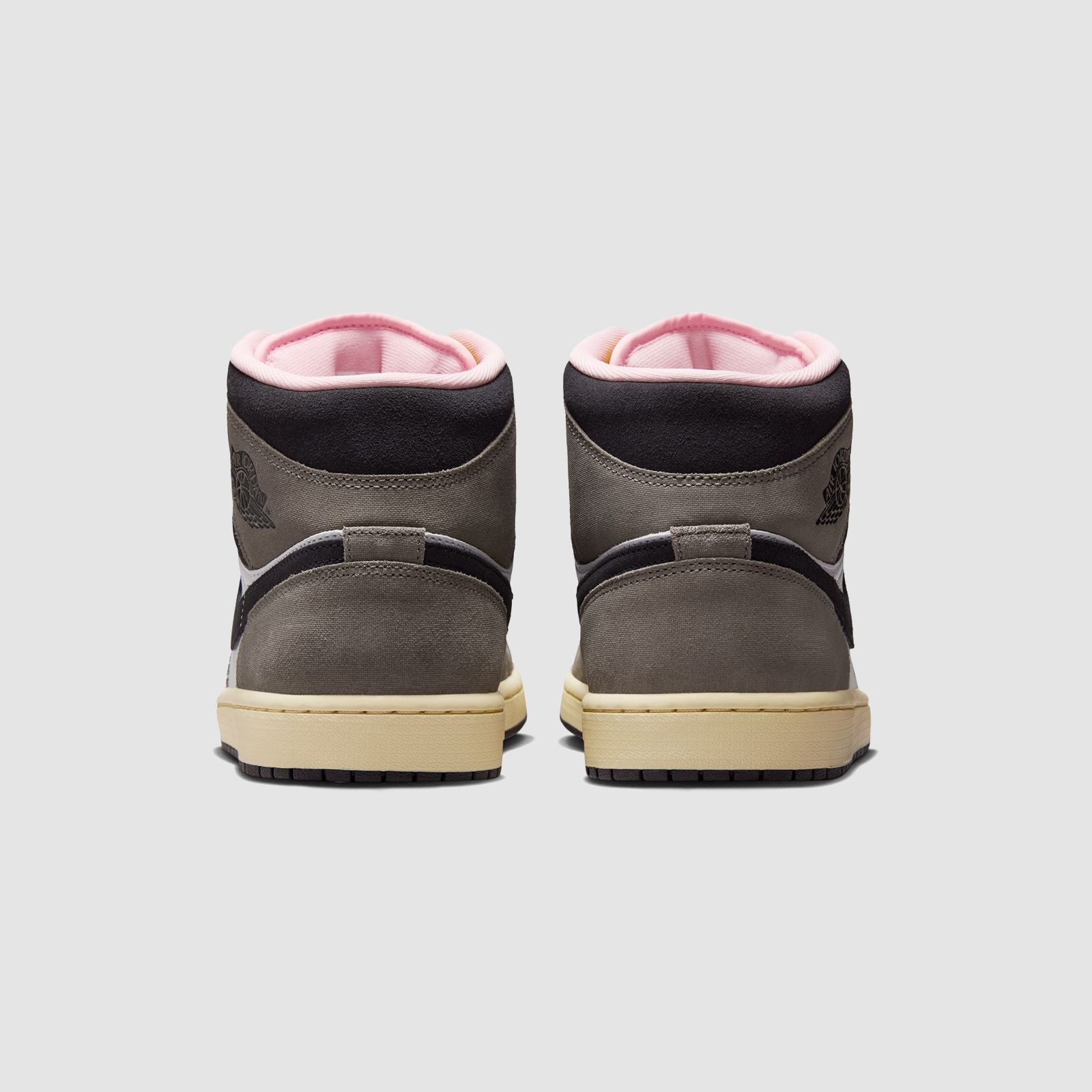 Jordan AJ1 Mid White/Oil Green