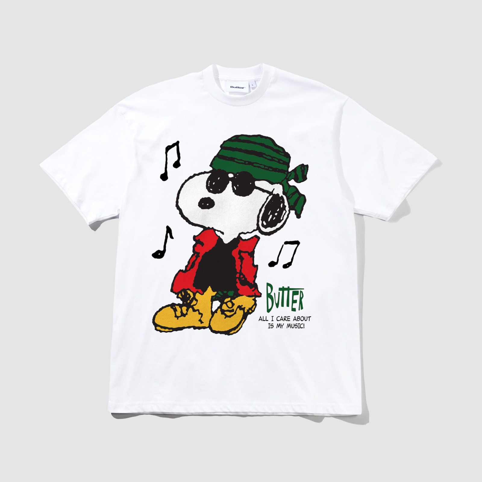 Butter Goods Music Tee White
