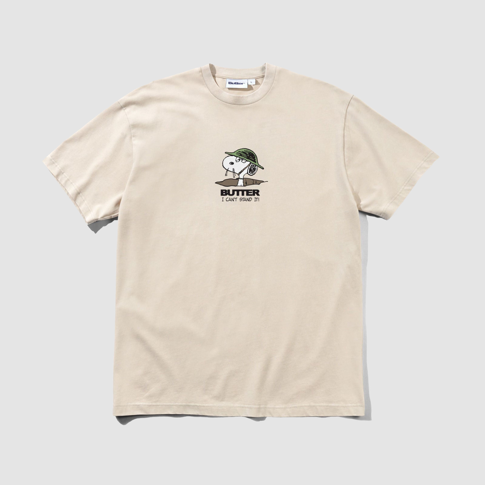 Butter Goods Can't Stand It Tee Washed Sandstone