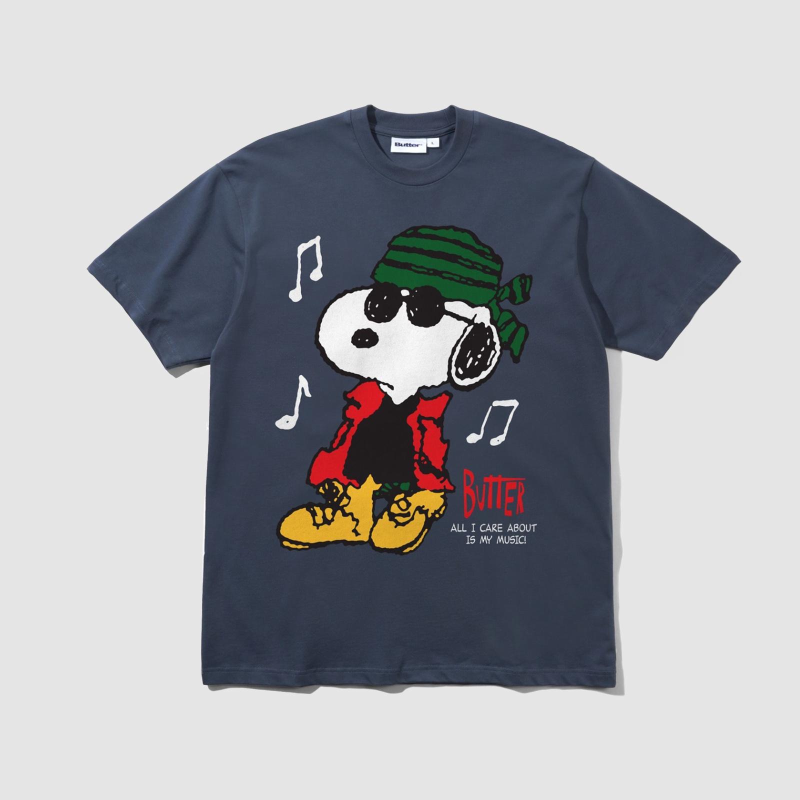 Butter Goods Music Tee Slate