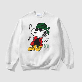 Butter Goods Music Crewneck Ash