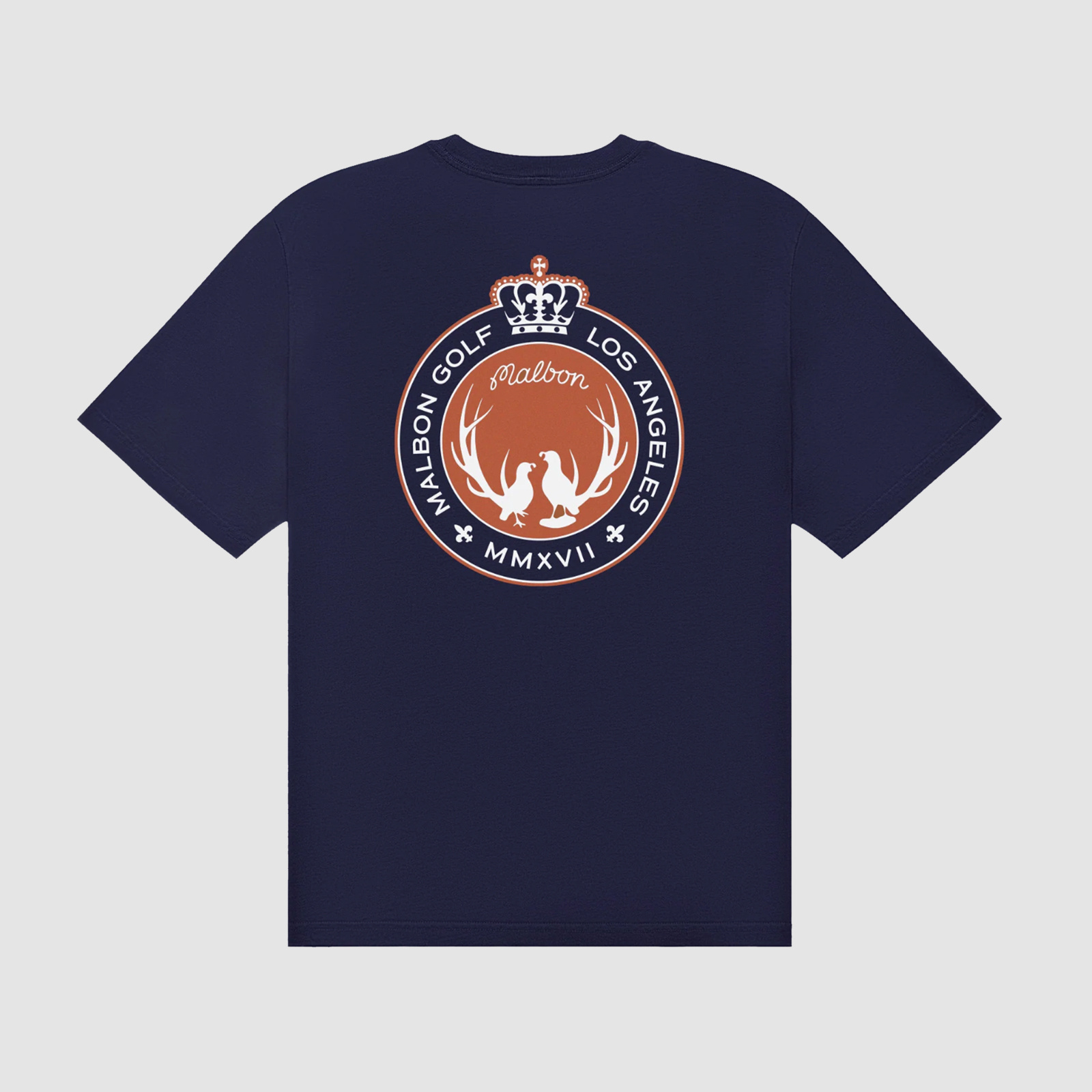 Malbon Golf Oakwood Tee Navy