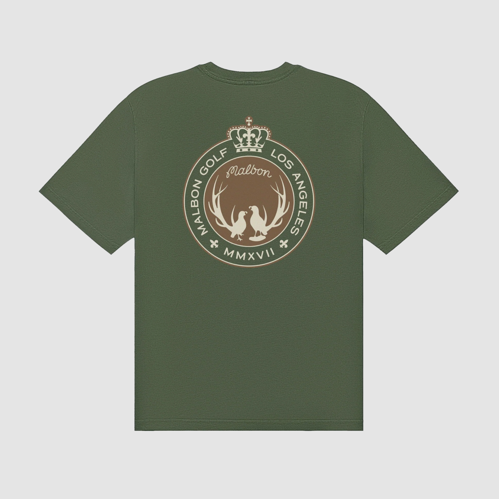 Malbon Golf Oakwood Tee Olive