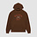 Malbon Golf Fesque Crest Hoodie Brown