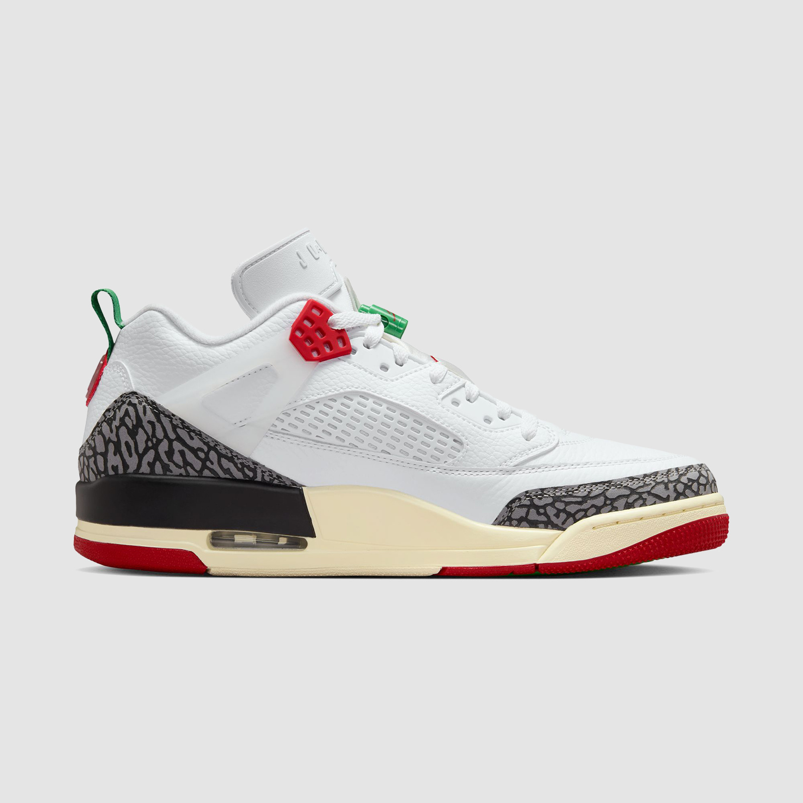 Jordan Spizike Low White/Varsity Red/ Green