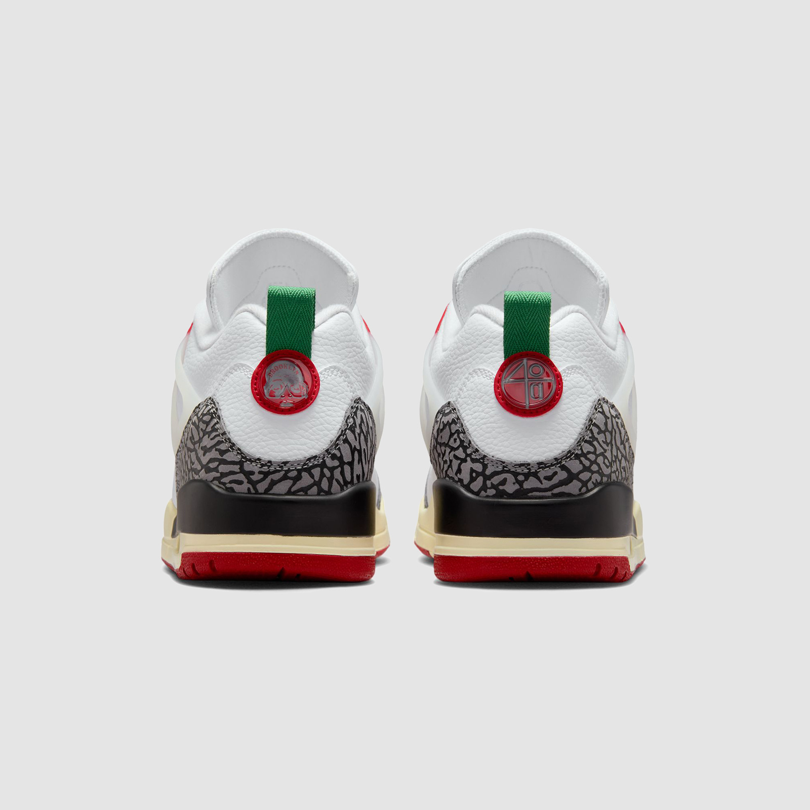 Jordan Spizike Low White/Varsity Red/ Green