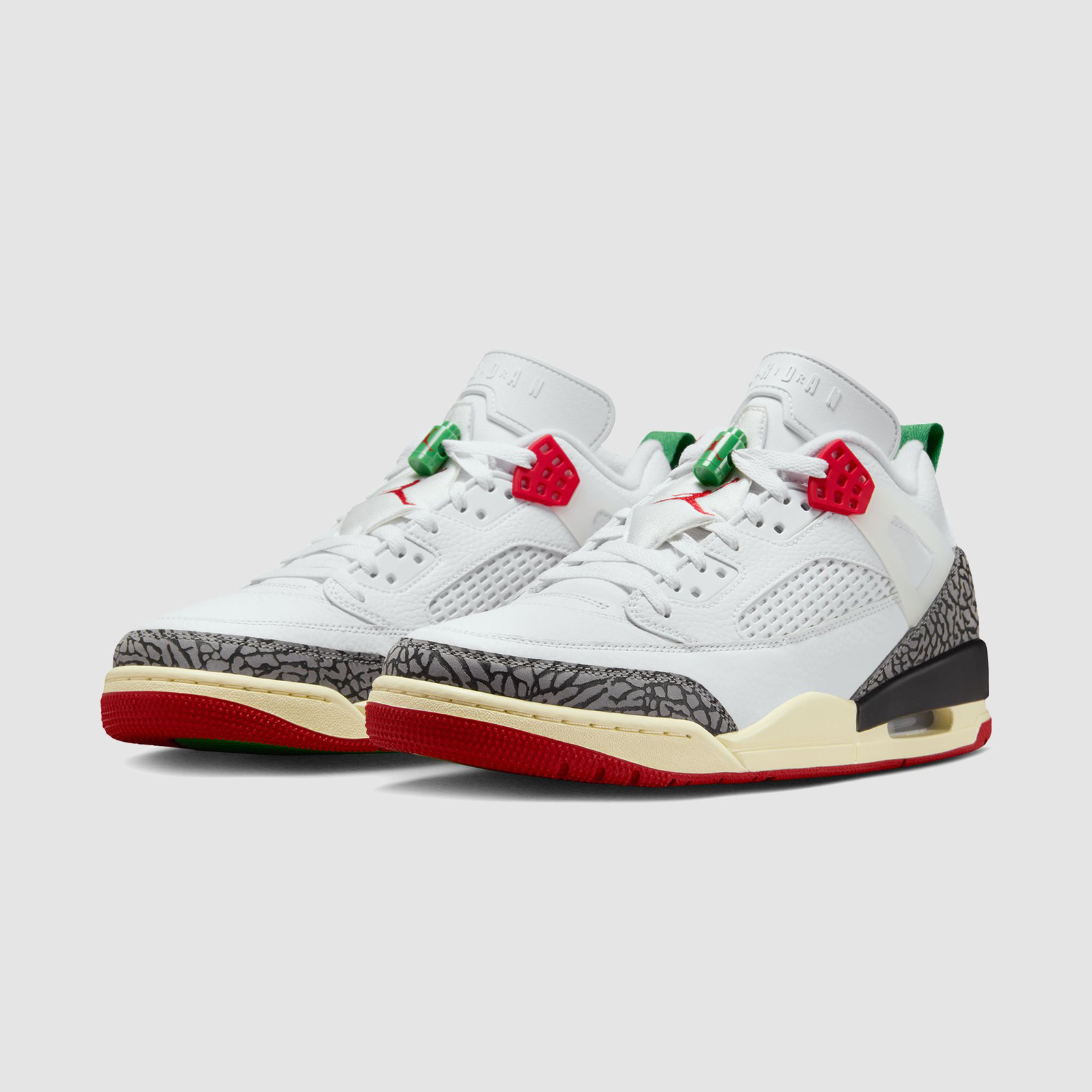 Jordan Spizike Low White/Varsity Red/ Green
