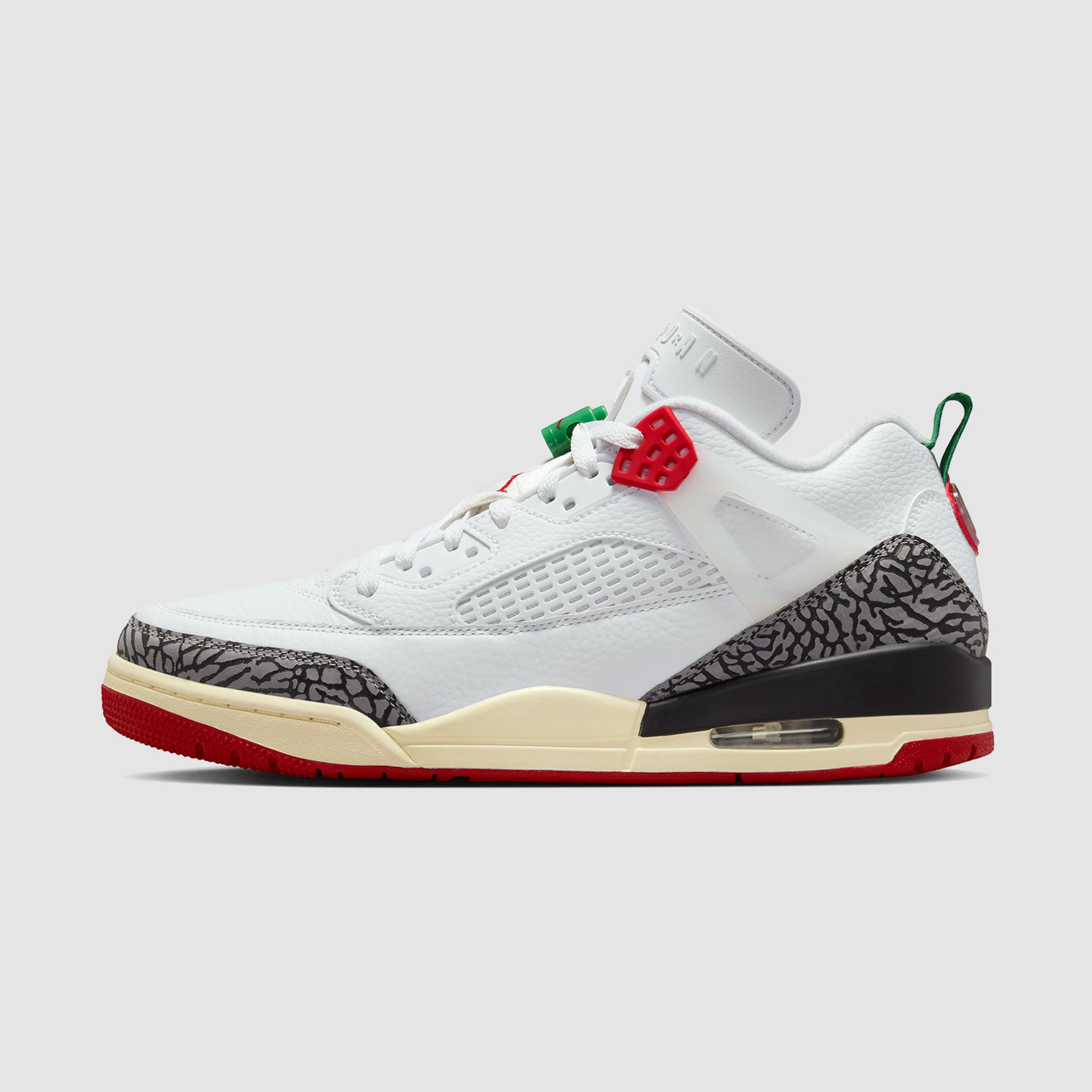 Jordan Spizike Low White/Varsity Red/ Green