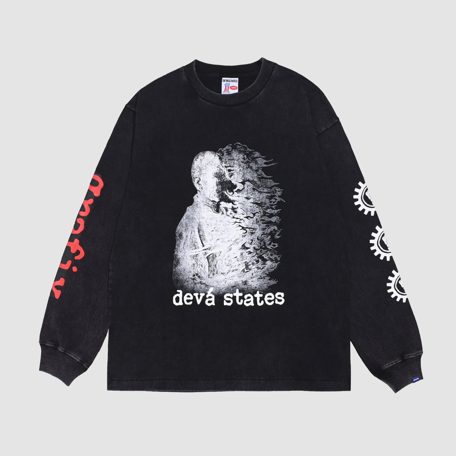 Devástates Martyr L/S GFX Retro Tee Black