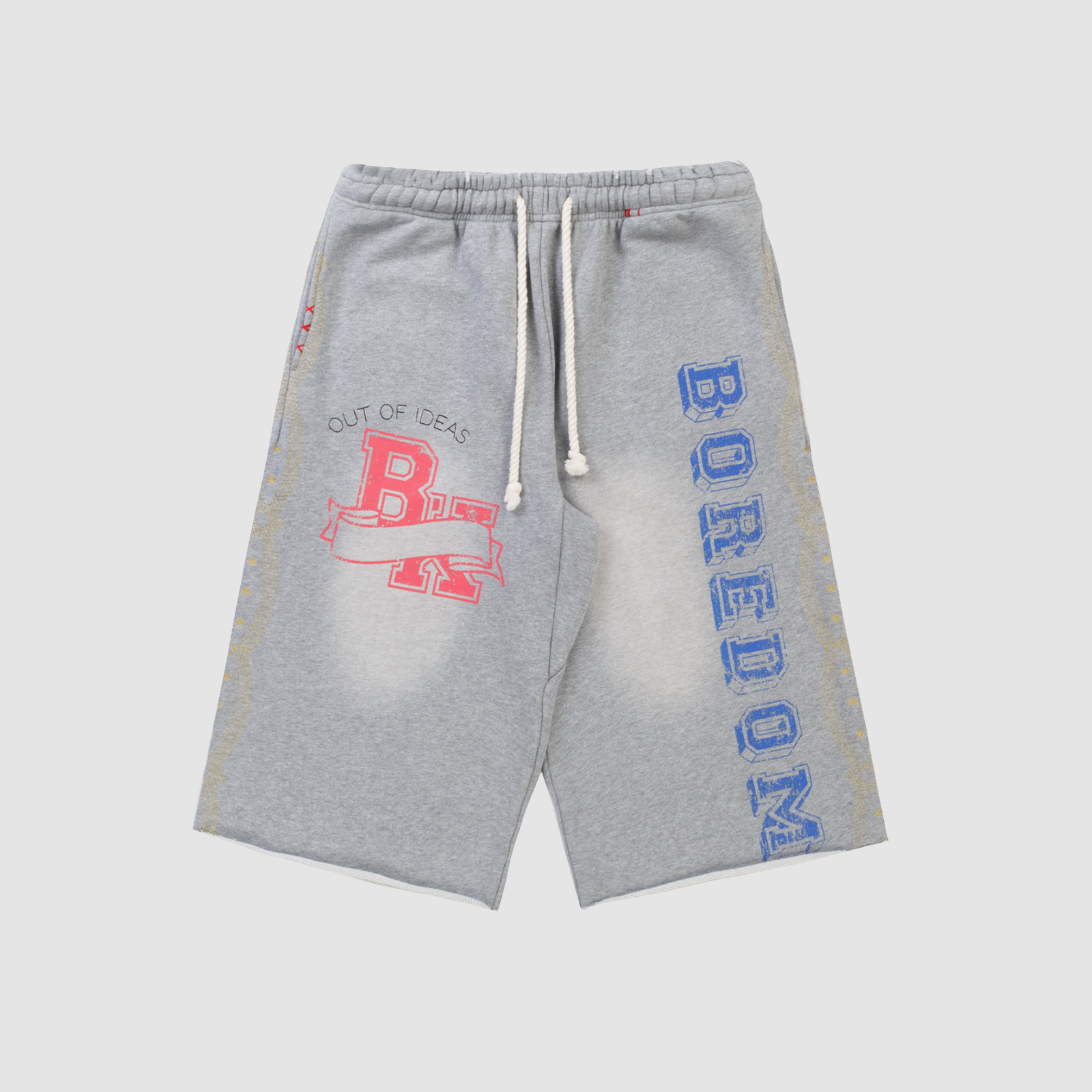Boredom Kills Grey Collegiate Shorts
