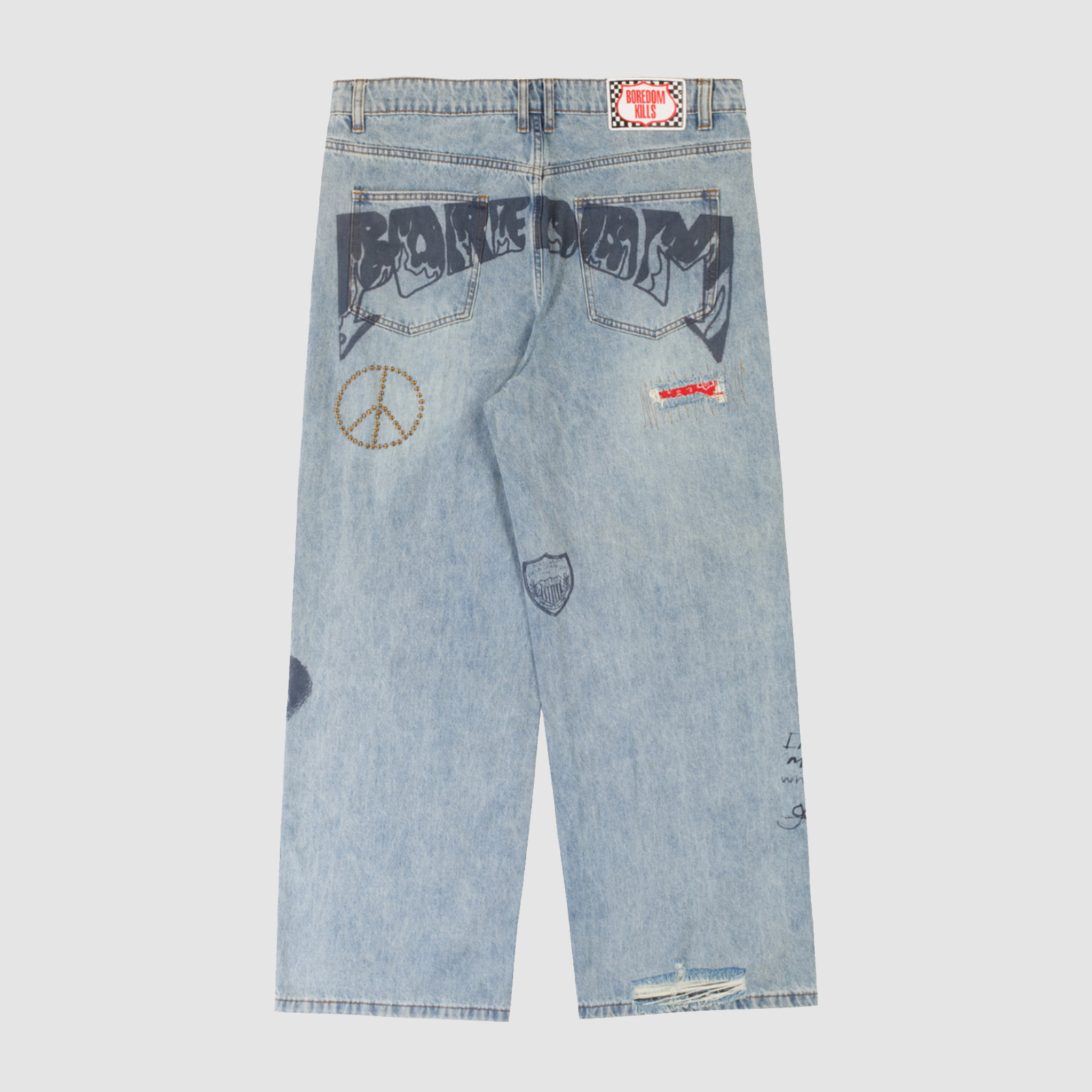 Boredom Kills Sketch Denim Pants