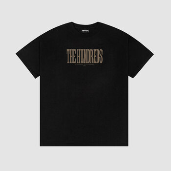 The Hundreds Attack Tall Serif Tee Black