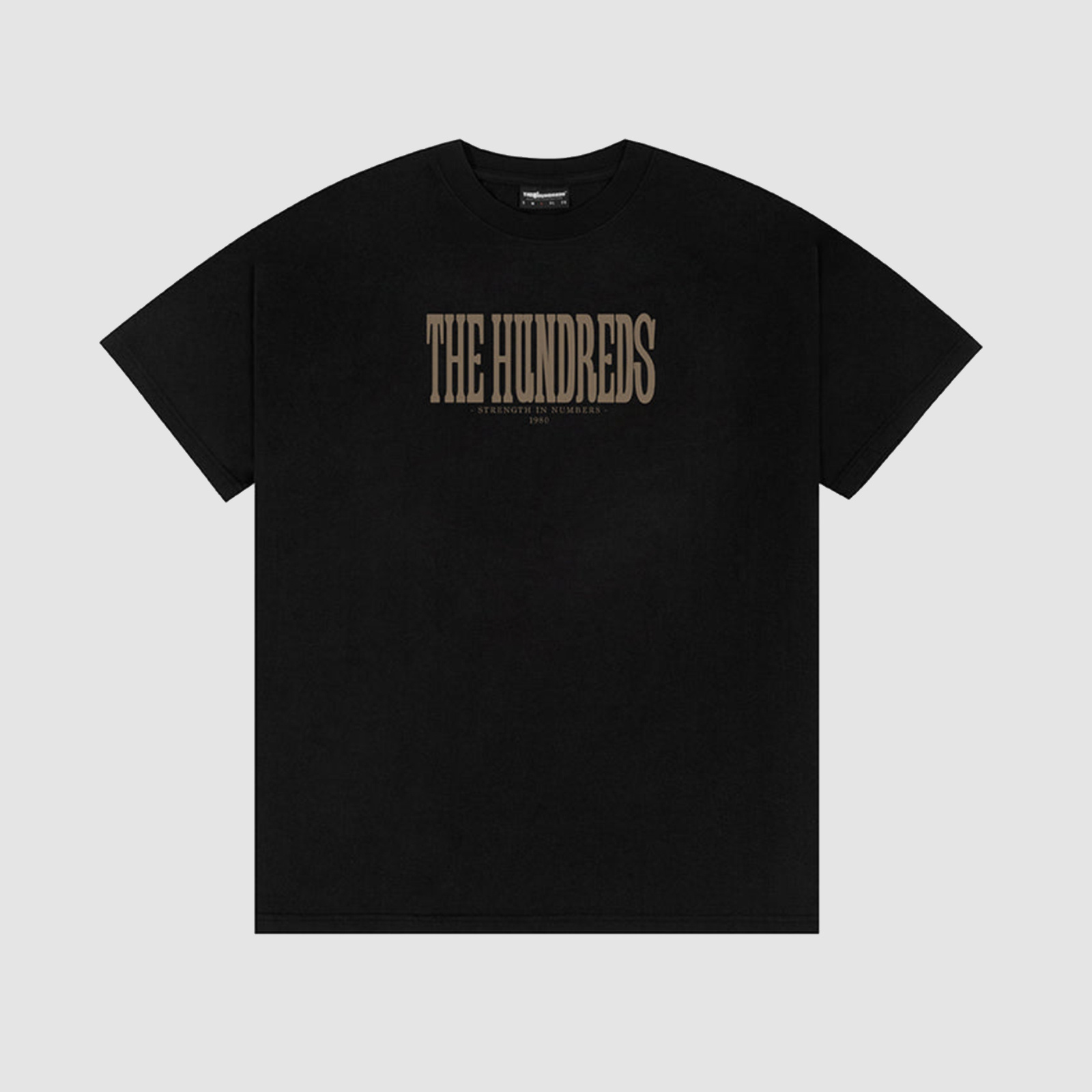 The Hundreds Attack Tall Serif Tee Black