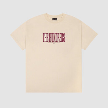 The Hundreds Attack Tall Serif Tee Off White