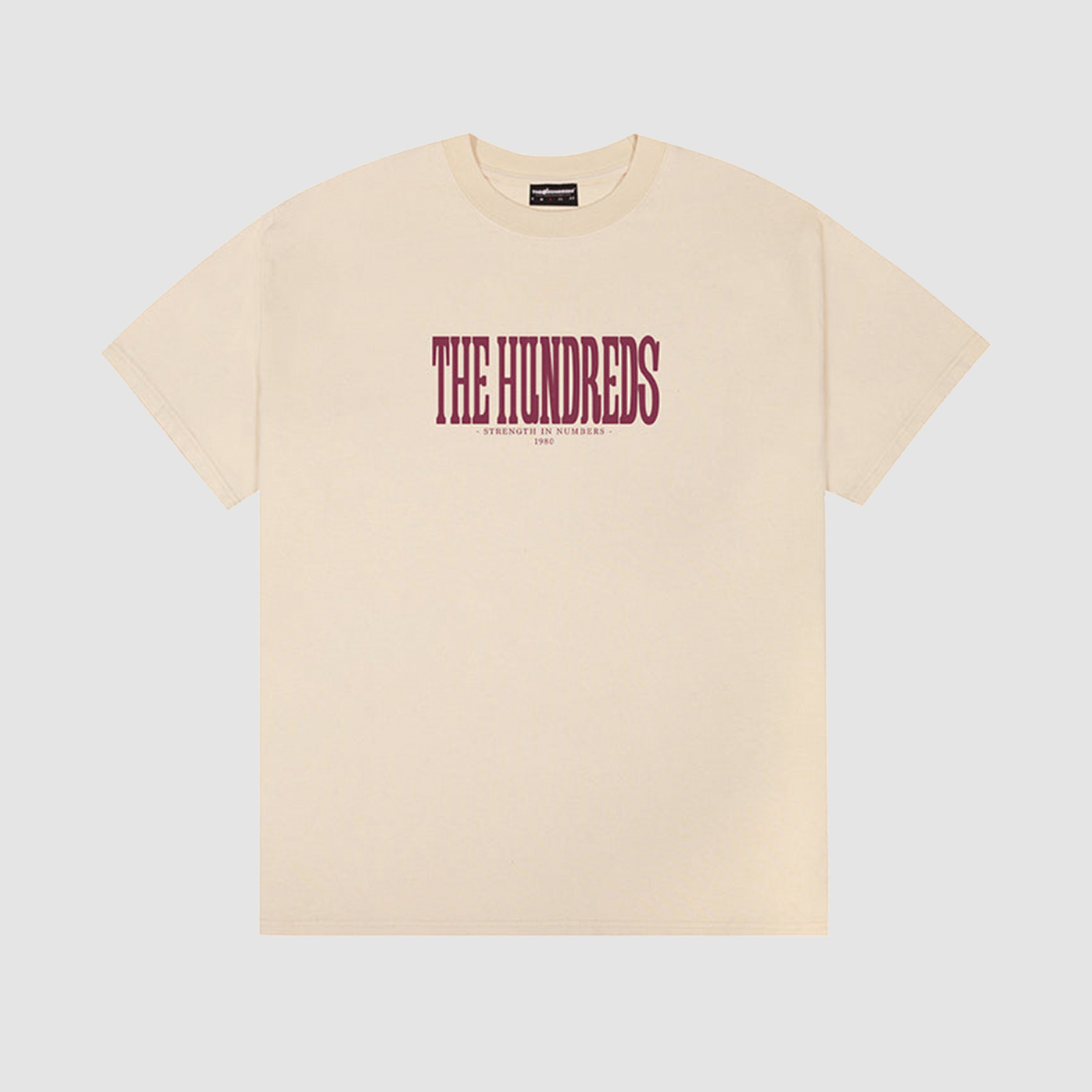 The Hundreds Attack Tall Serif Tee Off White