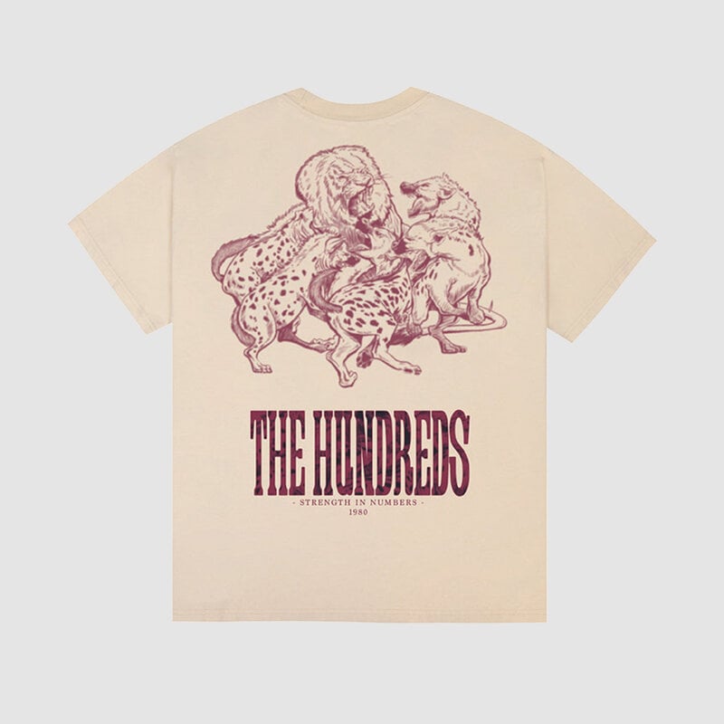 The Hundreds Attack Tall Serif Tee Off White