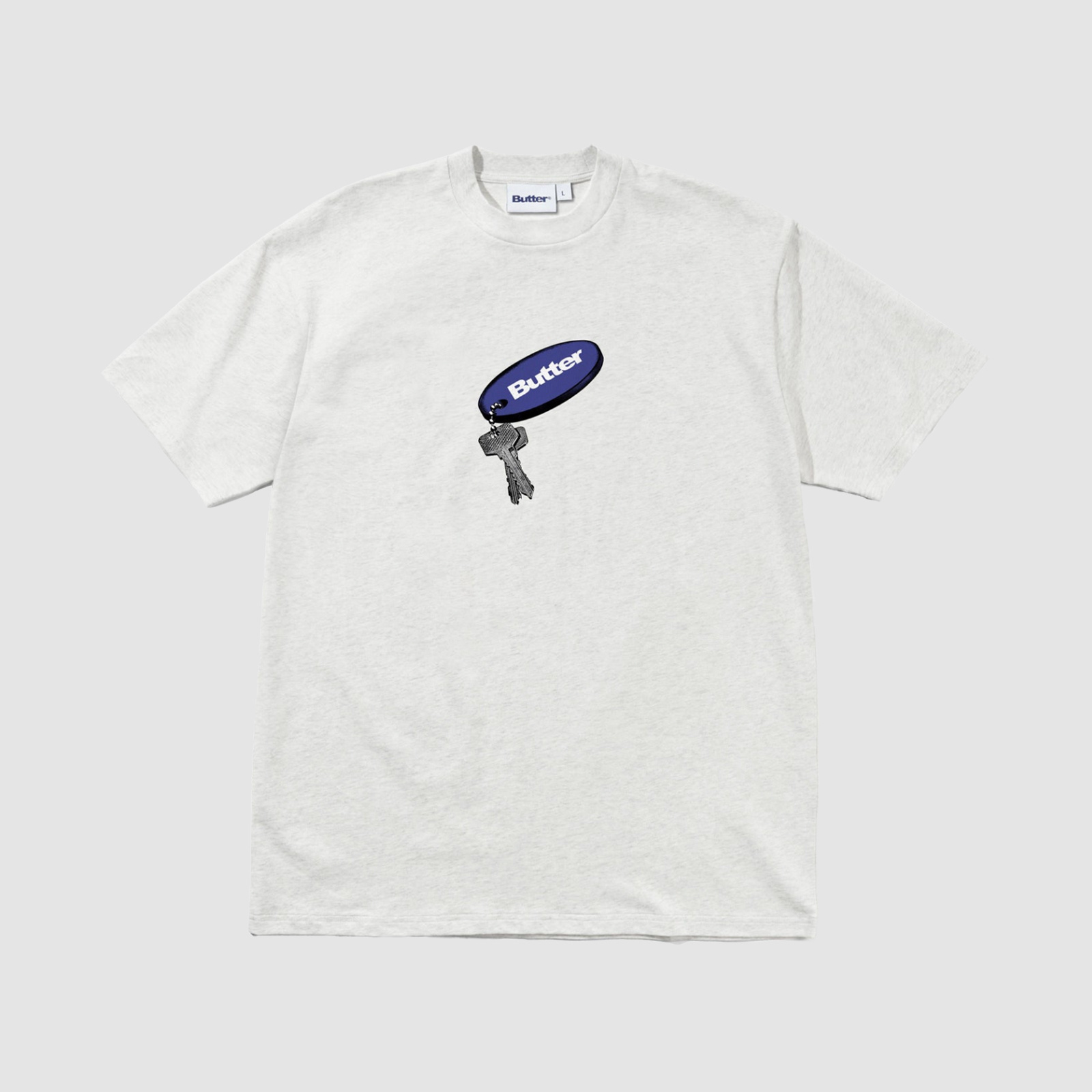 Butter Goods Key Chain Tee Ash