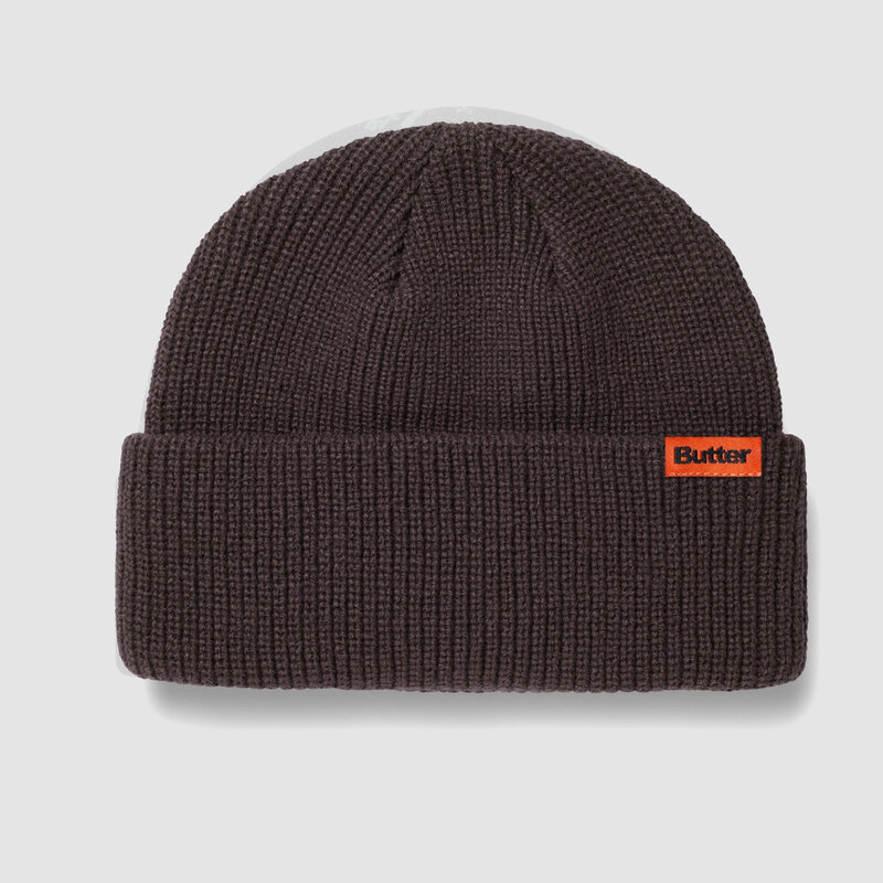 Butter Goods Tall Wharfie Beanie Chocolate
