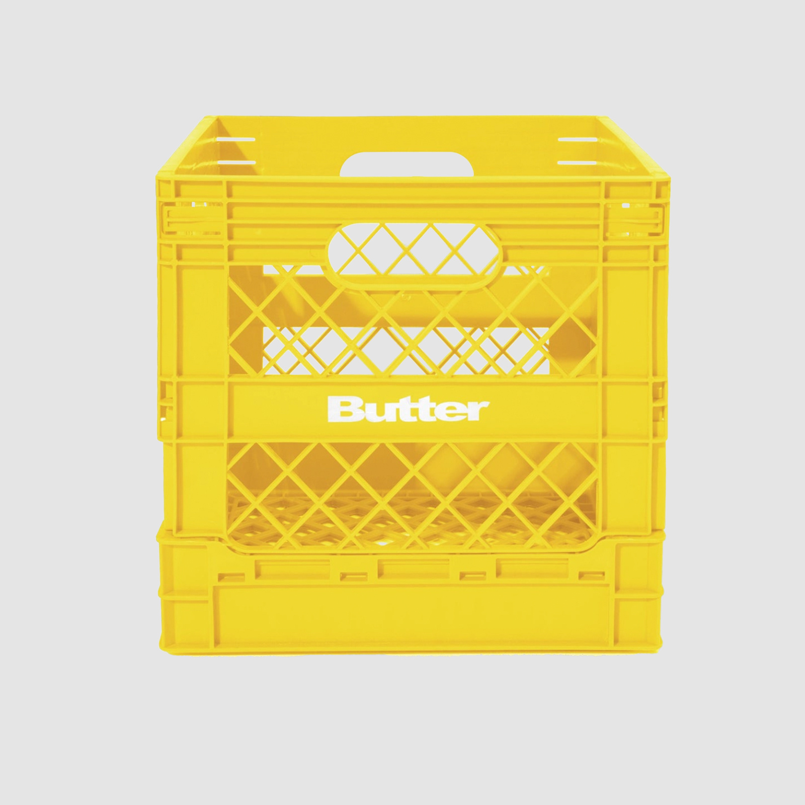 Butter Goods Record Crate Yellow