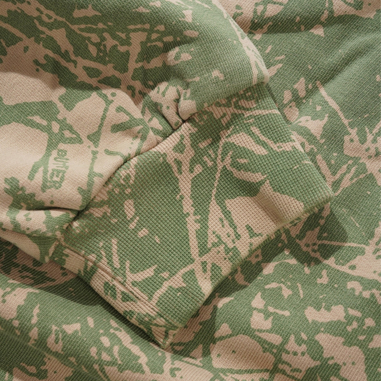 Butter Goods Woods Camo Zip-Thru Hoodie Washed Sage