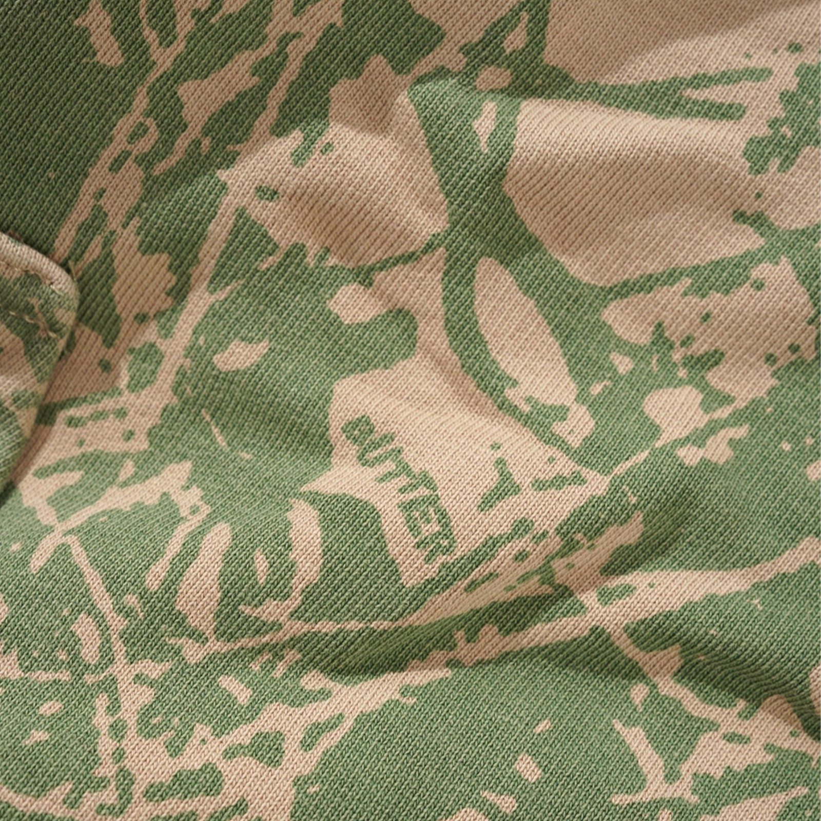 Butter Goods Woods Camo Zip-Thru Hoodie Washed Sage