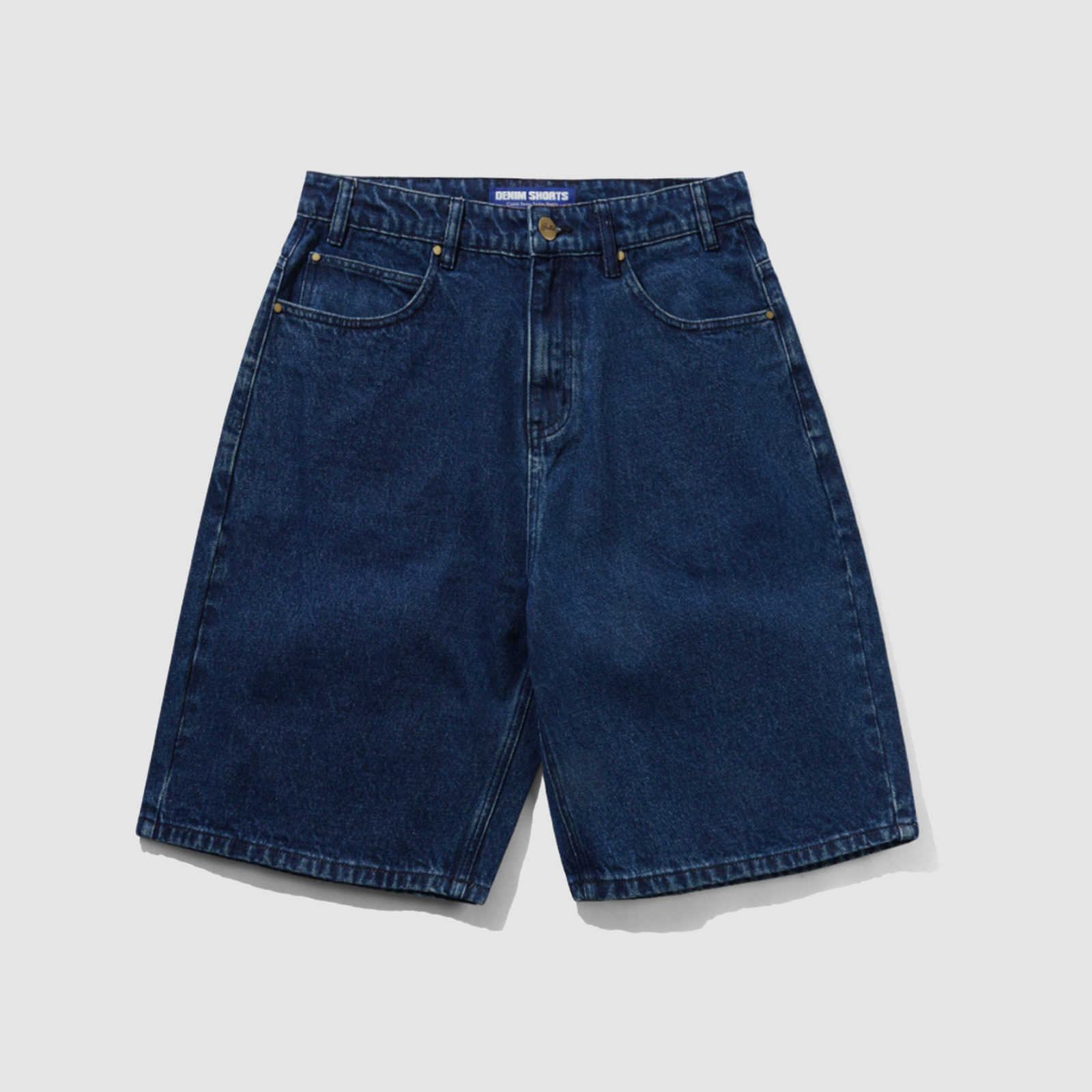 Butter Goods Baggy Denim Shorts Dark Blue