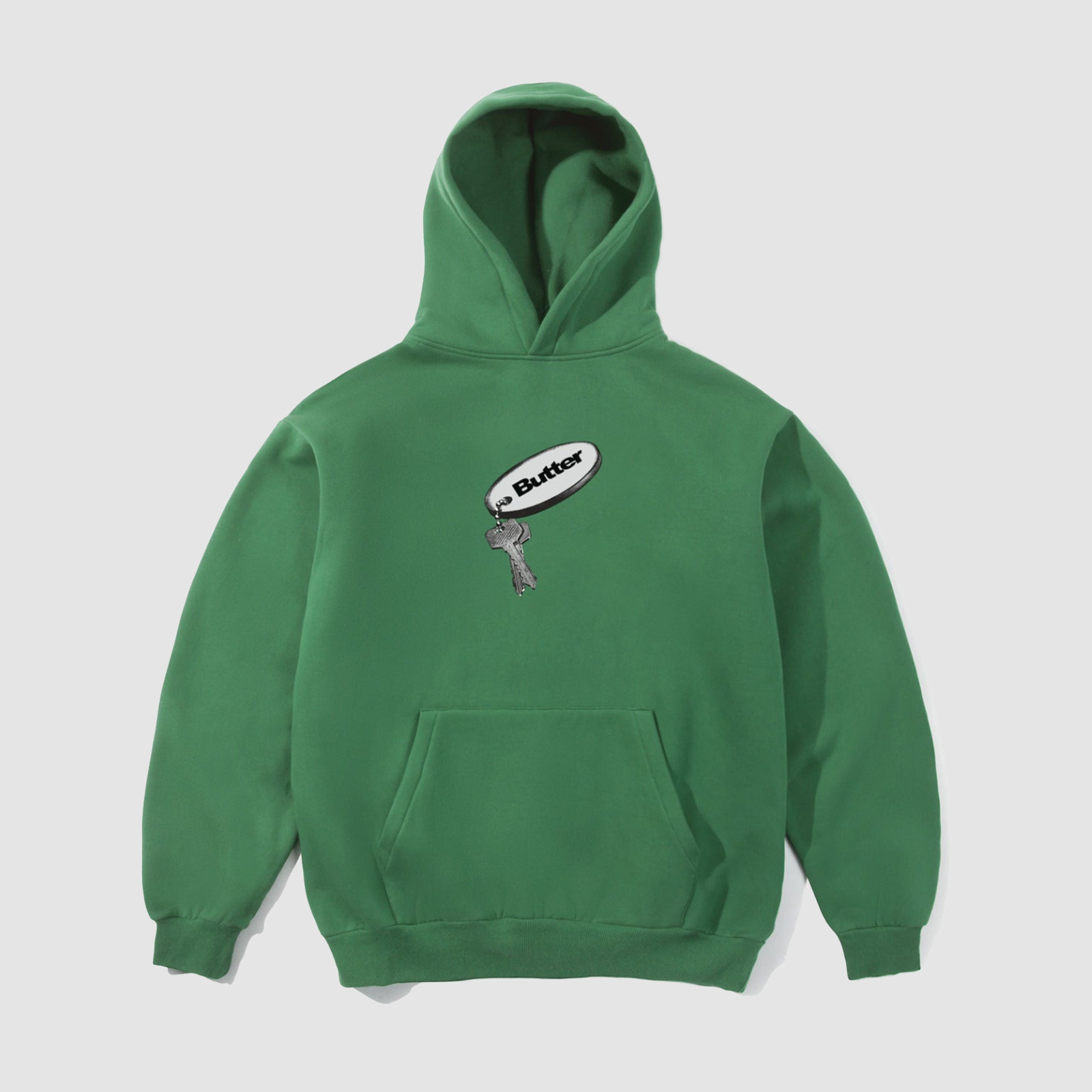 Butter Goods Key Chain Pullover Hoodie Kelly Green