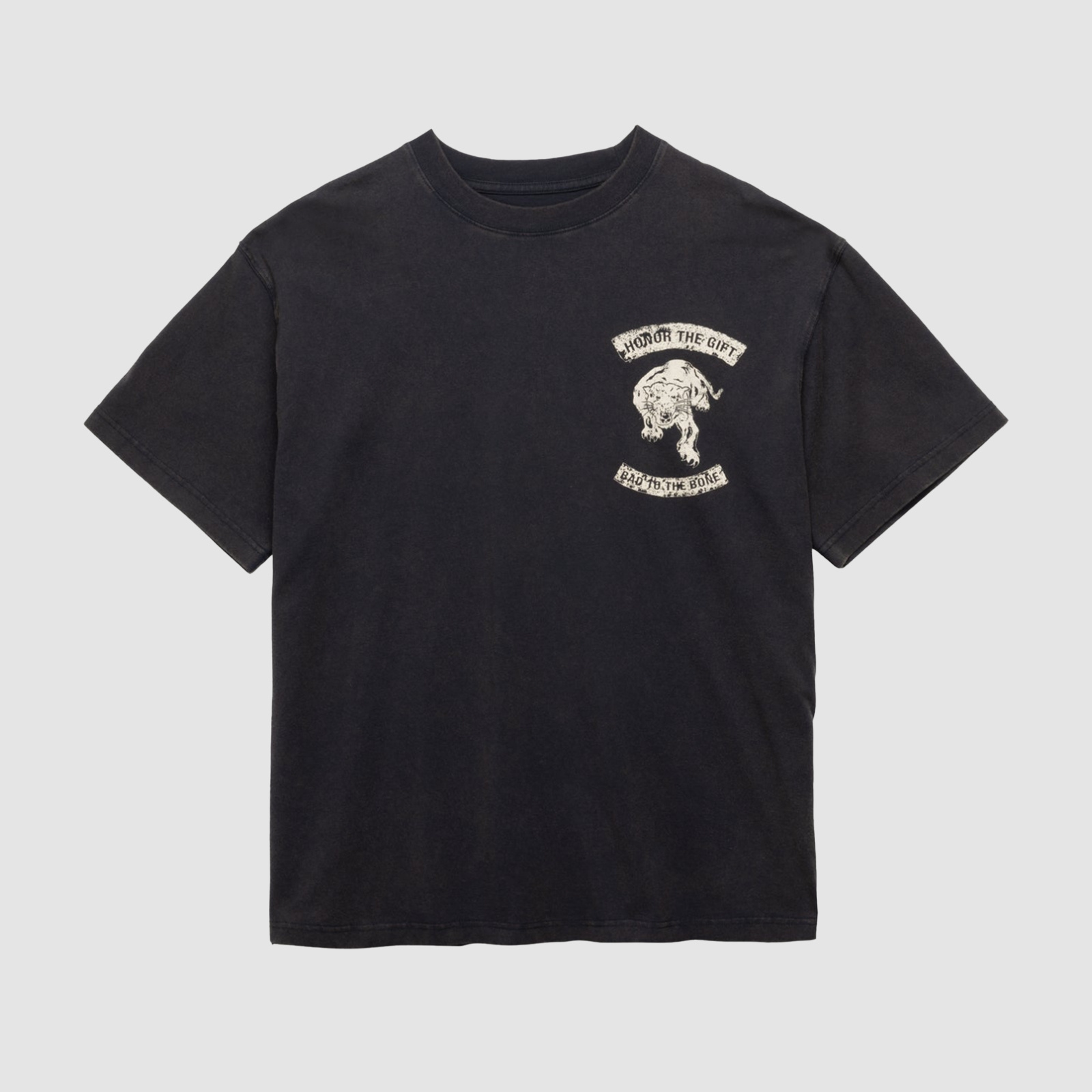 Honor The Gift. Bad To The Bone Tee Black