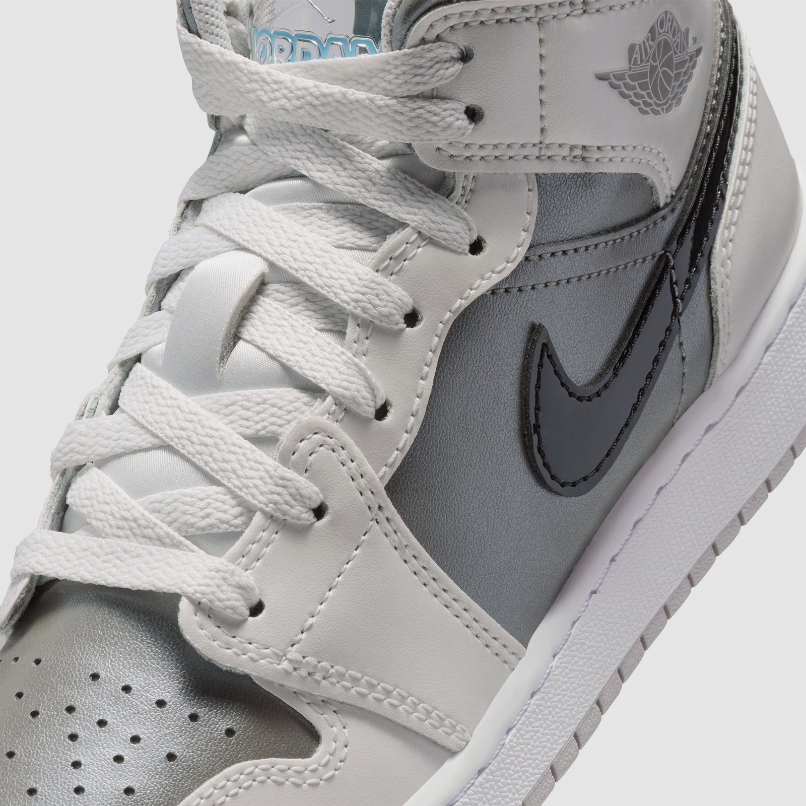 Jordan Air Jordan 1 Mid SE Photon Dust/Blue Chill GS