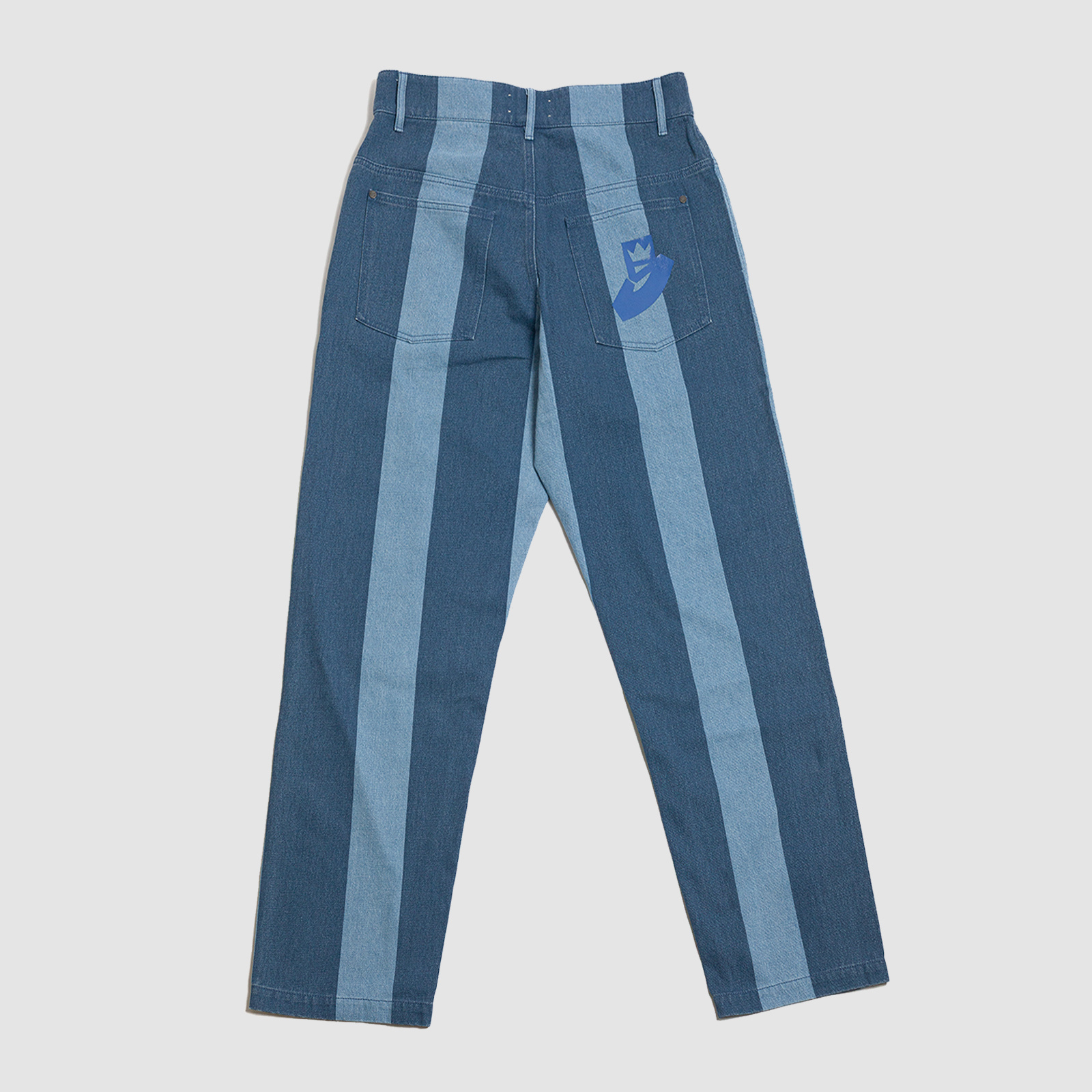 555 Soul "Wide Stripe" Denim Jeans Indigo Wash