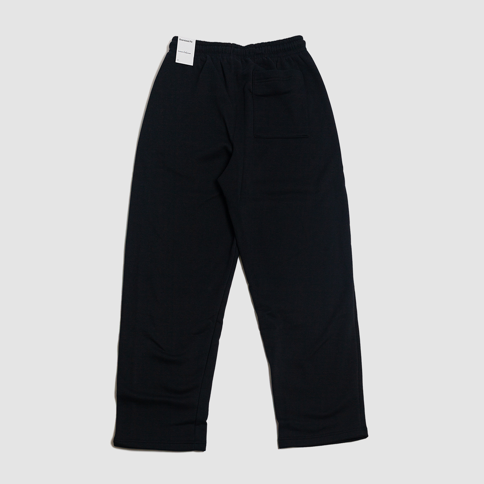 Jordan Brooklyn Fleece Oversized Open-Hem Pants Black