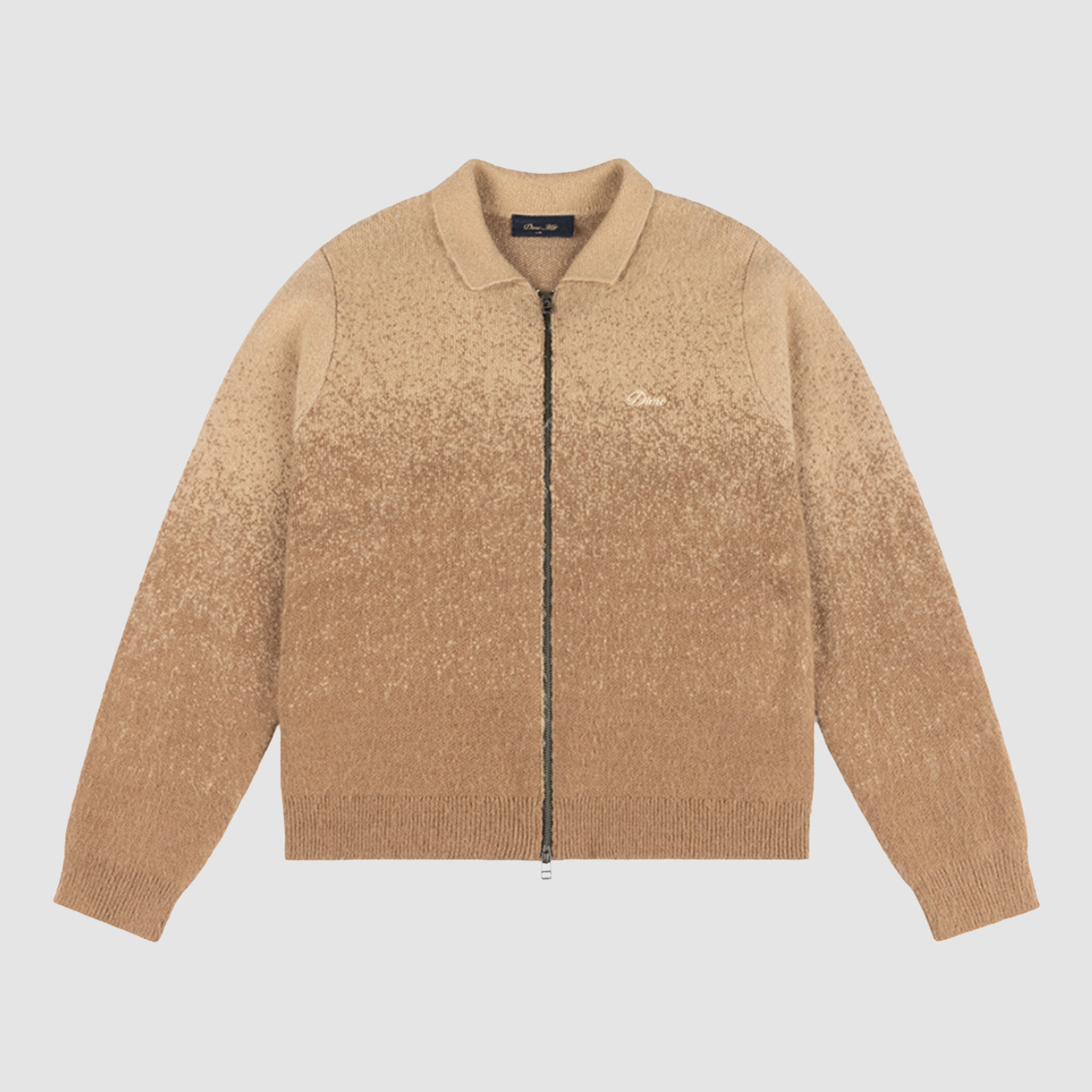Dime Mohair Double Zip Knit Camel
